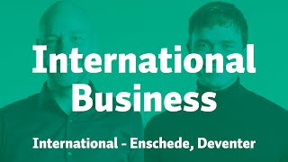 International Business | Saxion University of Applied Sciences