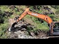 new doosan excavator 225 lc roadway excavation double cutting