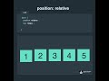 CSS position relative