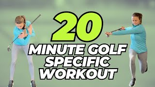 20 Minute Golf Specific Workout - No Equipment Needed!