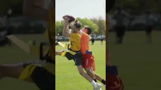 Flag Football Wonders: Kids' Gravity-Defying Moves \u0026 Showstopping Plays! #Shorts #flagfootball