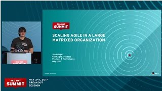 Scaling Agile in a large matrixed organization