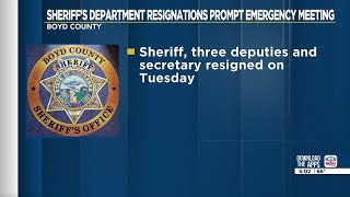 Boyd County Sheriff's Office resignations prompt emergency meeting