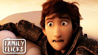 Hiccup Saves Toothless | How To Train Your Dragon 3 (2019) | Family Flicks