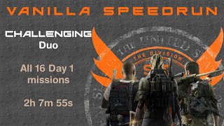 Vanilla Speedrun - Challenging - Duo - 2h 7m 55s |Tom Clancy's The Division 2|