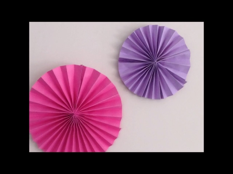 DIY paper rosette | birthday decorations with paper |kids crafts | paper crafts | decor crafts DIY paper rosette | birthday decorations with paper |kids crafts | paper crafts | decor crafts