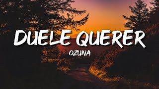 Ozuna - Duele Querer (Letra / Lyrics)