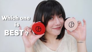 【精华粉底液系列】 Giorgio Armani Cushion foundation review |阿玛尼红气垫vs粉气垫 9小时测试