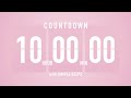 10 Hour Countdown Timer 🌸 Flip Clock with Simple Beeps 🔔