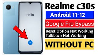 Realme C30s Frp Bypass | Without Pc | Realme C30 Frp Bypass | Google Account Lock Remove