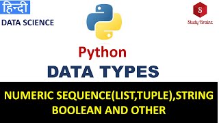 Data types in python programming|Numeric sequence|string|Bool#datatypesinpython #pythonprogramming