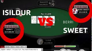 $120k pot Isildur1 puts bad beat on BERRI SWEET | Railing high stakes pot Limit Omaha games