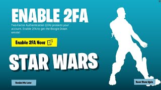 HOW TO ENABLE 2FA IN FORTNITE STAR WARS! (EASY METHOD)