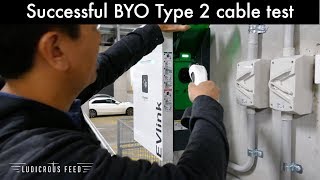 Tesla Compatible Electric Vehicle Type 2 Charging Cable Test | Ludicrous Feed | Tesla Tom