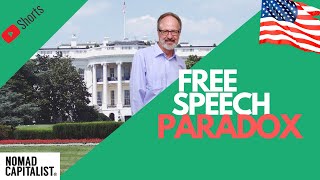 The Paradox of Free Speech in America #NomadDad #Shorts