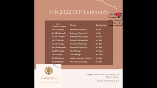 2022年2月加拿大CFP考试复习指南