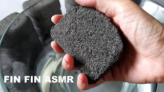 ASMR : Soft Charcoal Sand Cement Mix Crumble in Water #318