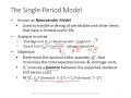 inventory management single period model part 2