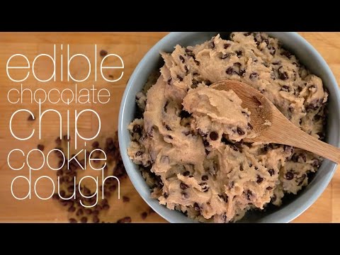 Edible Chocolate Chip Cookie Dough Recipe | Eat the Trend Edible Chocolate Chip Cookie Dough Recipe | Eat the Trend
