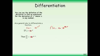 AS Pure Mathematics - 12C  The power rule