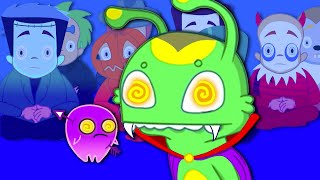 Groovy The Martian & Phoebe - A witch has hypnotised all the kids! Groovy is like a superhero!