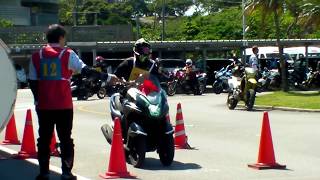 沖縄バイクジムカーナ2018 3月大会 Nクラス 22番 TRICITY