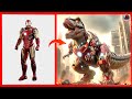 AVENGERS but GIANT DINOSAUR VENGERS 🔥 All Characters (marvel & DC) 2024 🌟