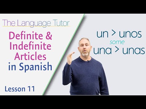 What are the singular definite articles in Spanish?