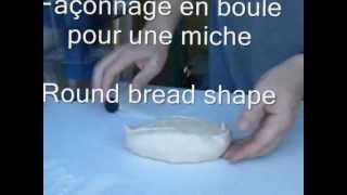 Pain au levain : pesage, boulage et façonnage - Leavened bread: scaling, ball shape and bread shape