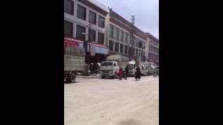 Tibetan Monk Shouts Slogans Against Chinese Rule in Solo Protest.