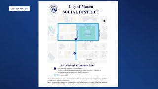 Grab a drink and explore: Downtown Mason's long-awaited social district is officially open