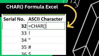 What is the Excel CHAR () Function Used For? CHAR() Text Formula Detailed Explanation 2024
