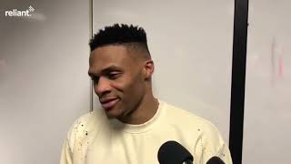 Russell Westbrook talks to the media after the big win in LA | Lakers vs Rockets
