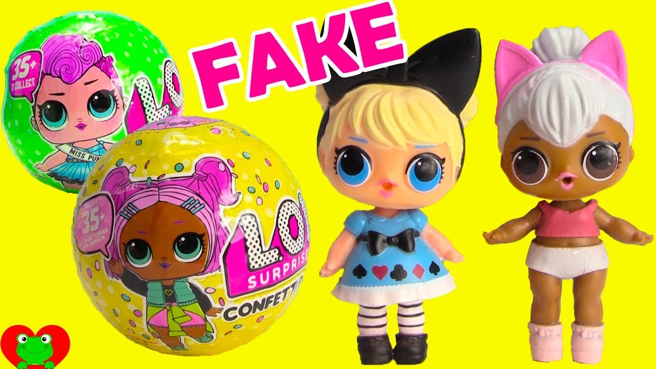 Opening Lol Surprise Dolls Real Vs Fake Youtube