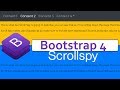 Bootstrap 4 Scrollspy Tutorial