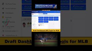 Draft Dashboard: DFS Tools for MLB ⚾️#dfsbaseball #shorts #mlb