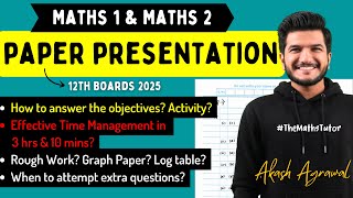 Maths Paper Presentation \u0026 Time Management | HSC Commerce 2025 Maths 1 \u0026 2 | Class 12th Boards 2025