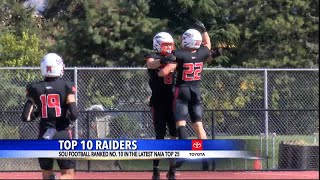 SOU Football checking in at No. 10 in the latest NAIA Top 25