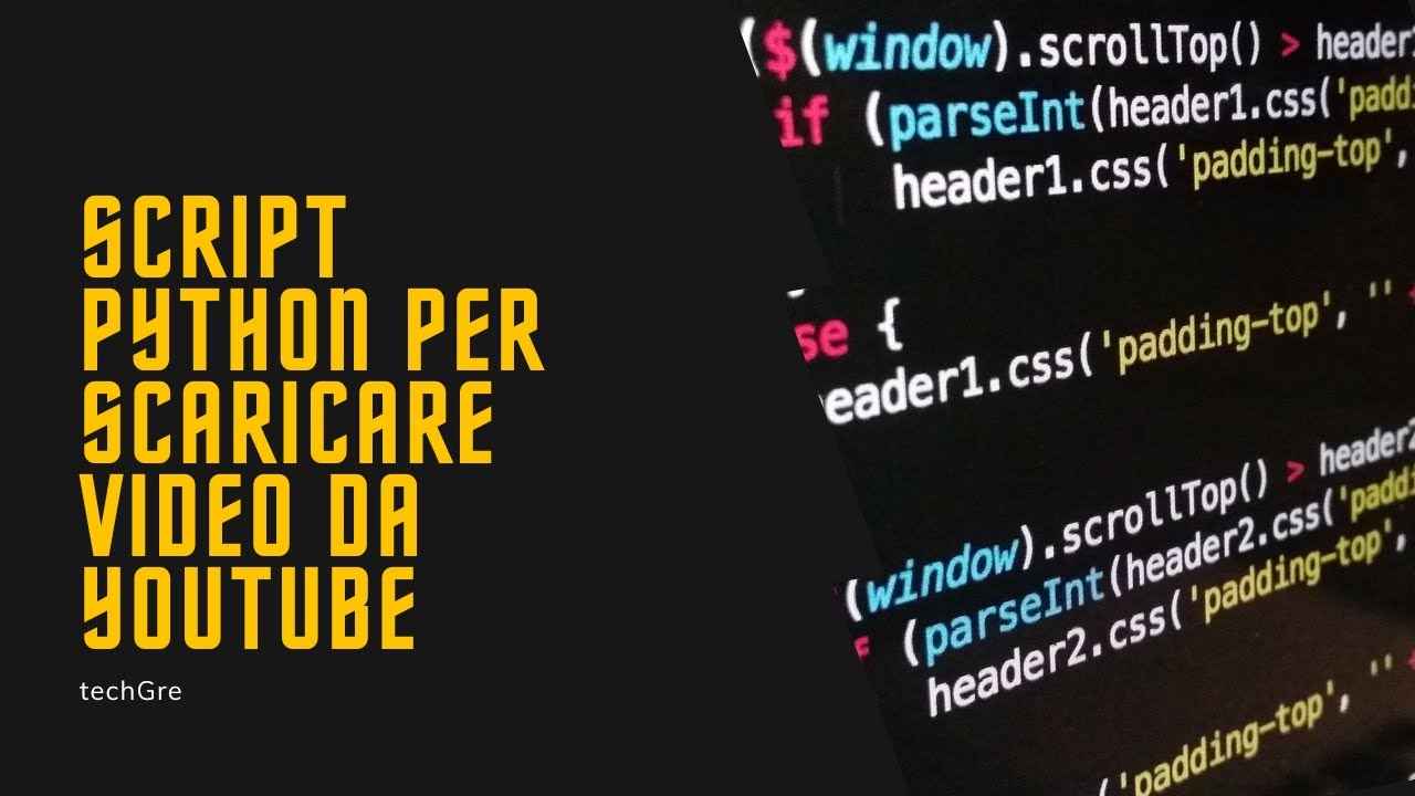 Script Python Per Scaricare Video Da Youtube #script #python #youtube ...