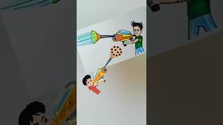 Chikoo aur Bunty cartoon drawing / Chiku Bunty easy drawing / Cute drawings cartoon #shorts #art