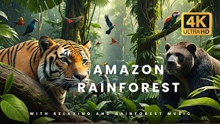 Amazon Rainforest Relaxation - Stunning 4K Footage with Calming Music