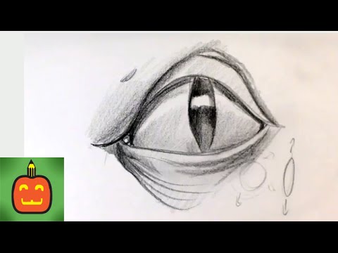 How To Draw A Scary Eye Halloween Drawings Youtube