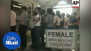 Philippines launches all-women train coaches - Daily Mail