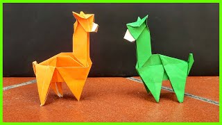 ⩥ Paper Alpaca | Origami Medium Level