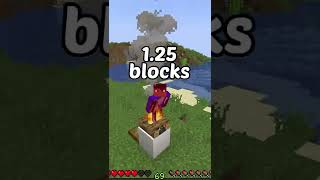 the highest possible jump in minecraft... #shorts​