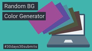 Change Background color on Click | Random Color Generator with JavaScript