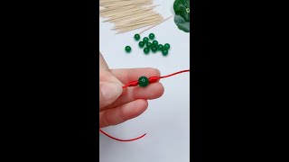 用牙签制作珠链，美美的，你会吗？|Make a bracelet with toothpicks#shorts