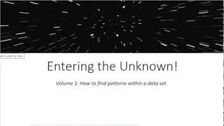 Volume 1: How to find patterns in a data set