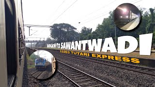 11003 Dadar sawantwadi tutari express || Nandgaon to Sawantwadi || Konkan Railways