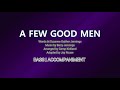 A Few Good Men | Bass | Piano